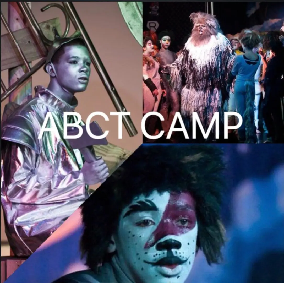 A collage of photos with the words abct camp in front.