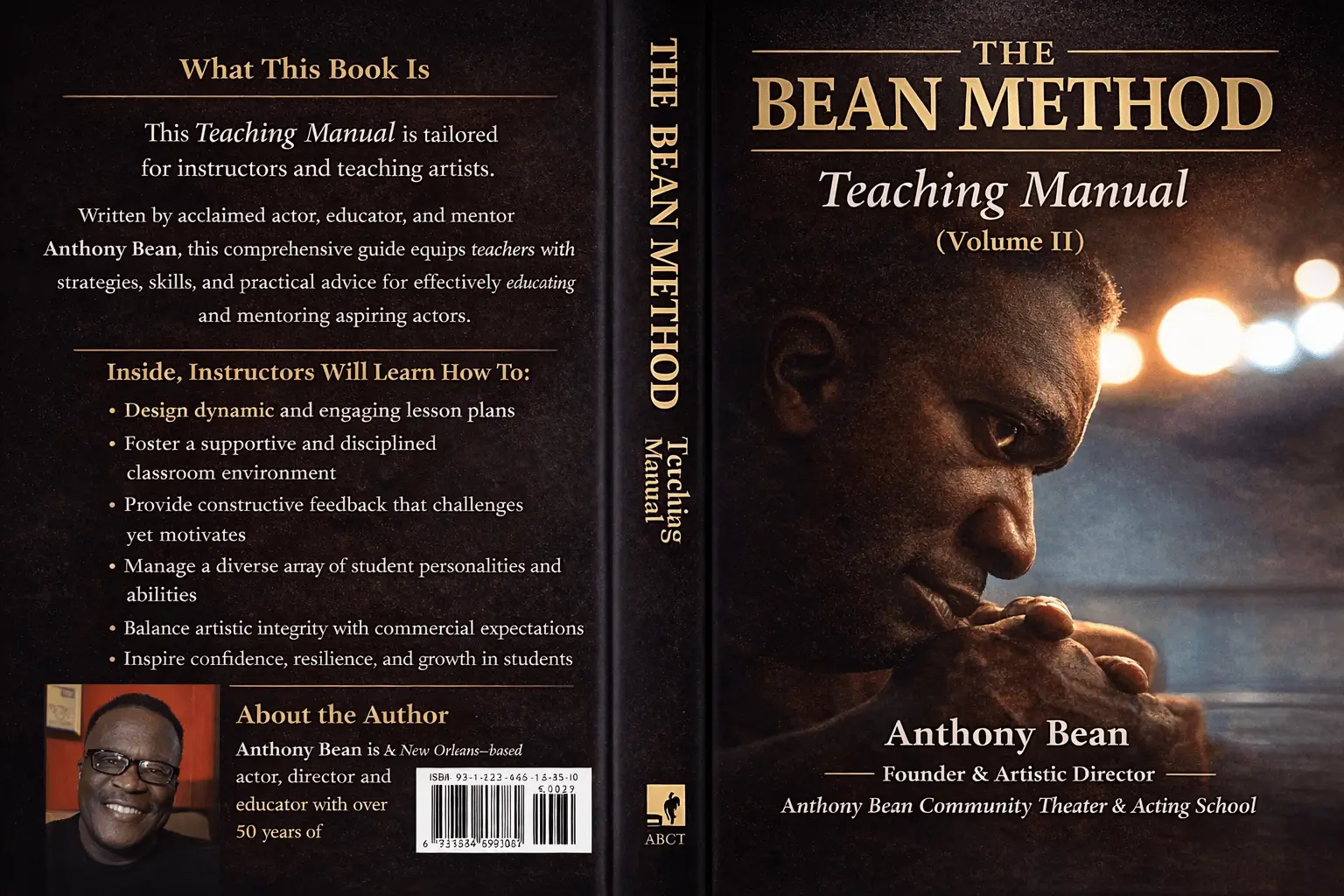 Book cover with contemplative person and title