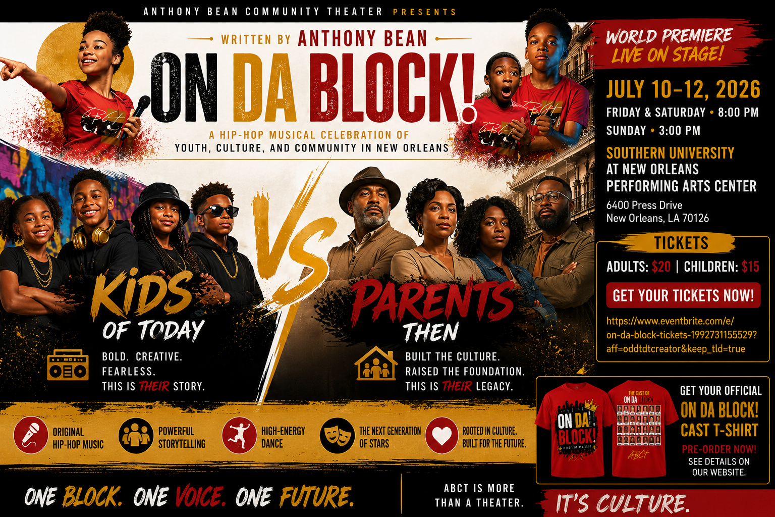 Short flyer for ON DA BLOCK