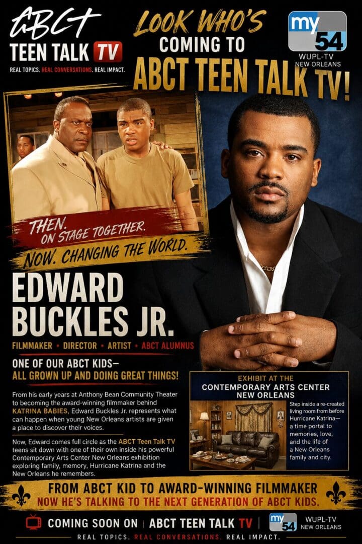 Edward Buckles Jr Guest Star on ABCT TEEN TALK TV