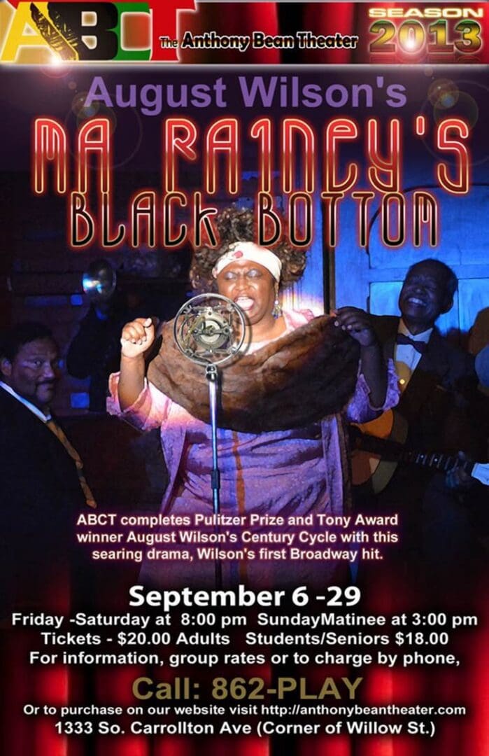 Ma Rainey's Black Bottom, ABCT 2013