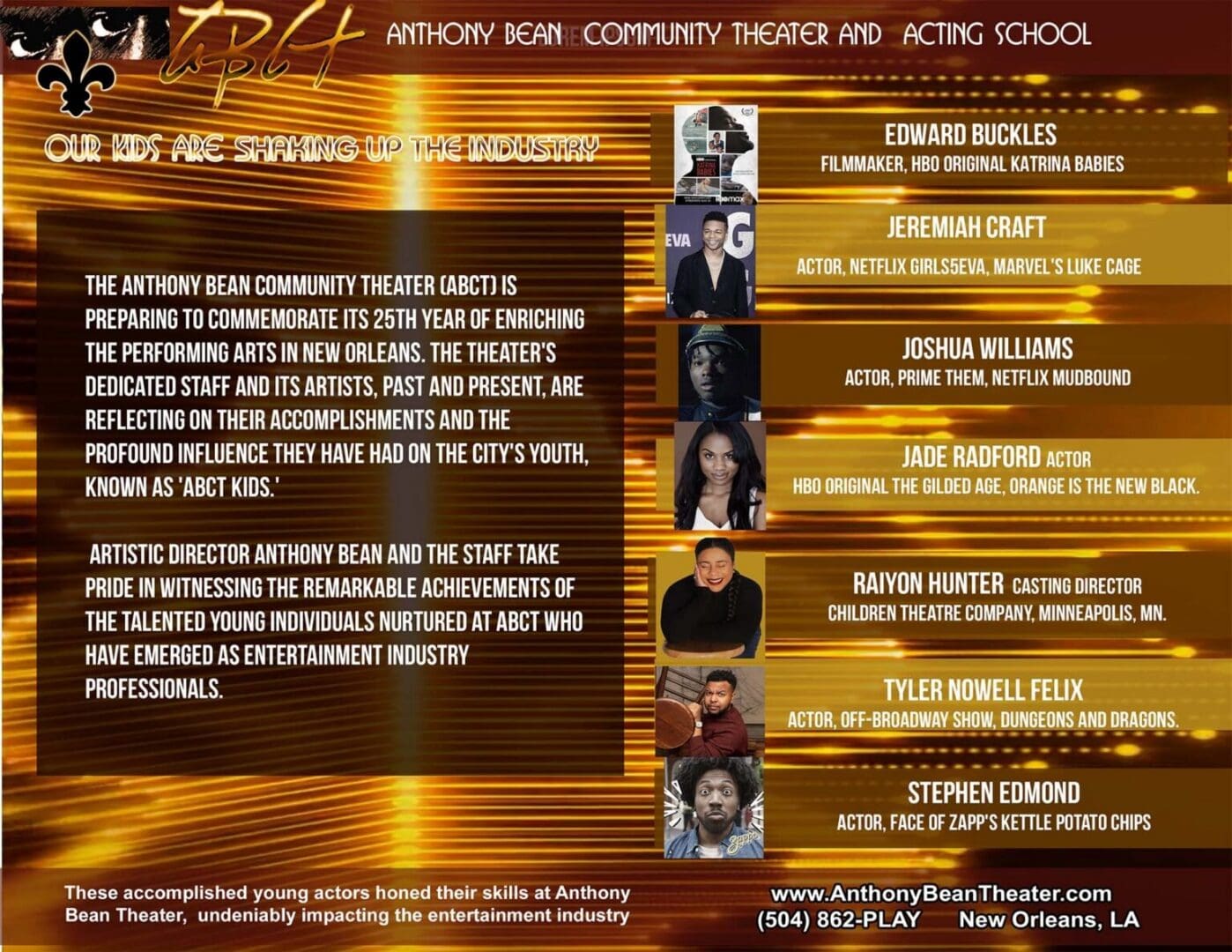 ABCT flyer: Our Kids Are Shaking Up the Industry