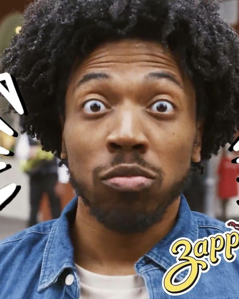 Stephen Edmond in a Zapp's ad