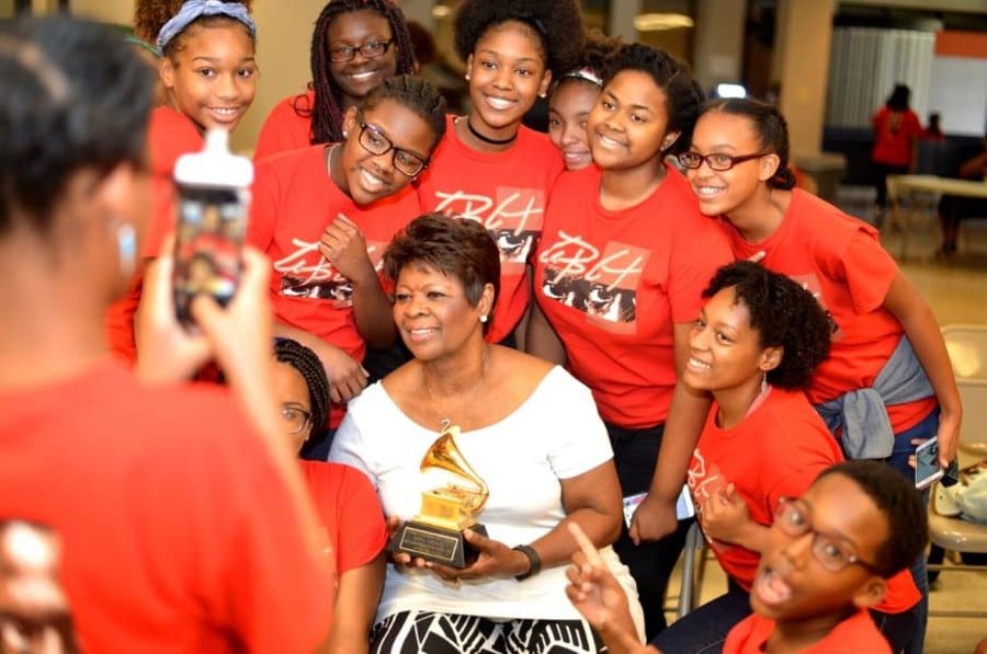 Irma Thomas with her Grammy at ABCT camp