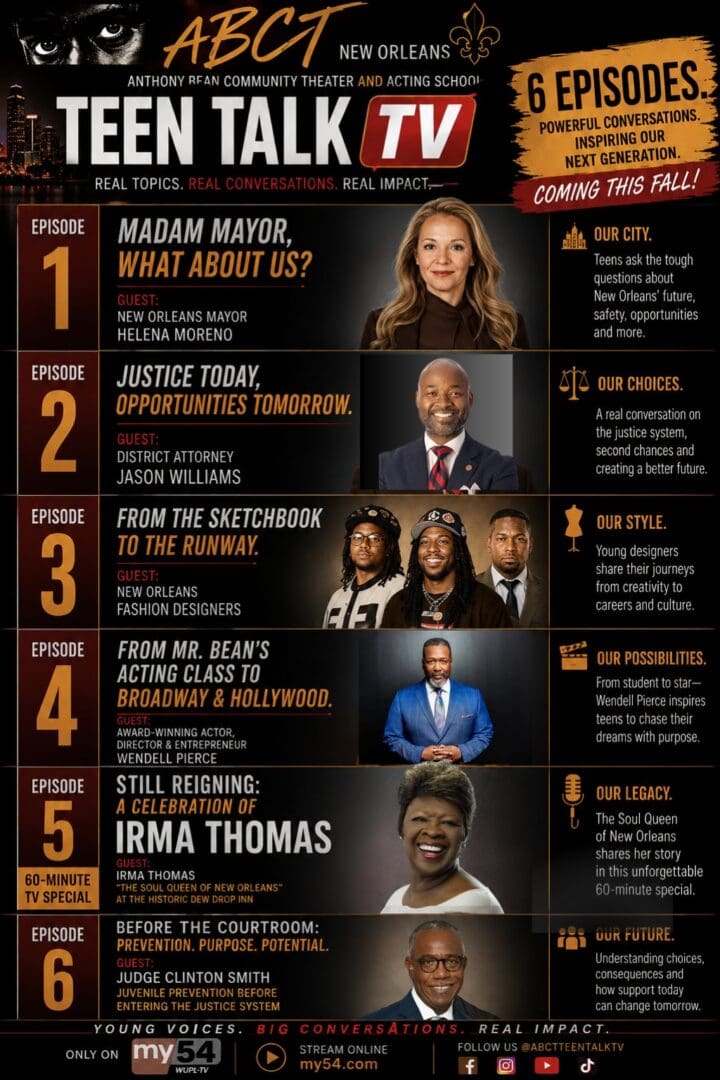 ABCT Teen Talk TV 2026 season flyer