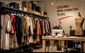 Rendering of a costume shop